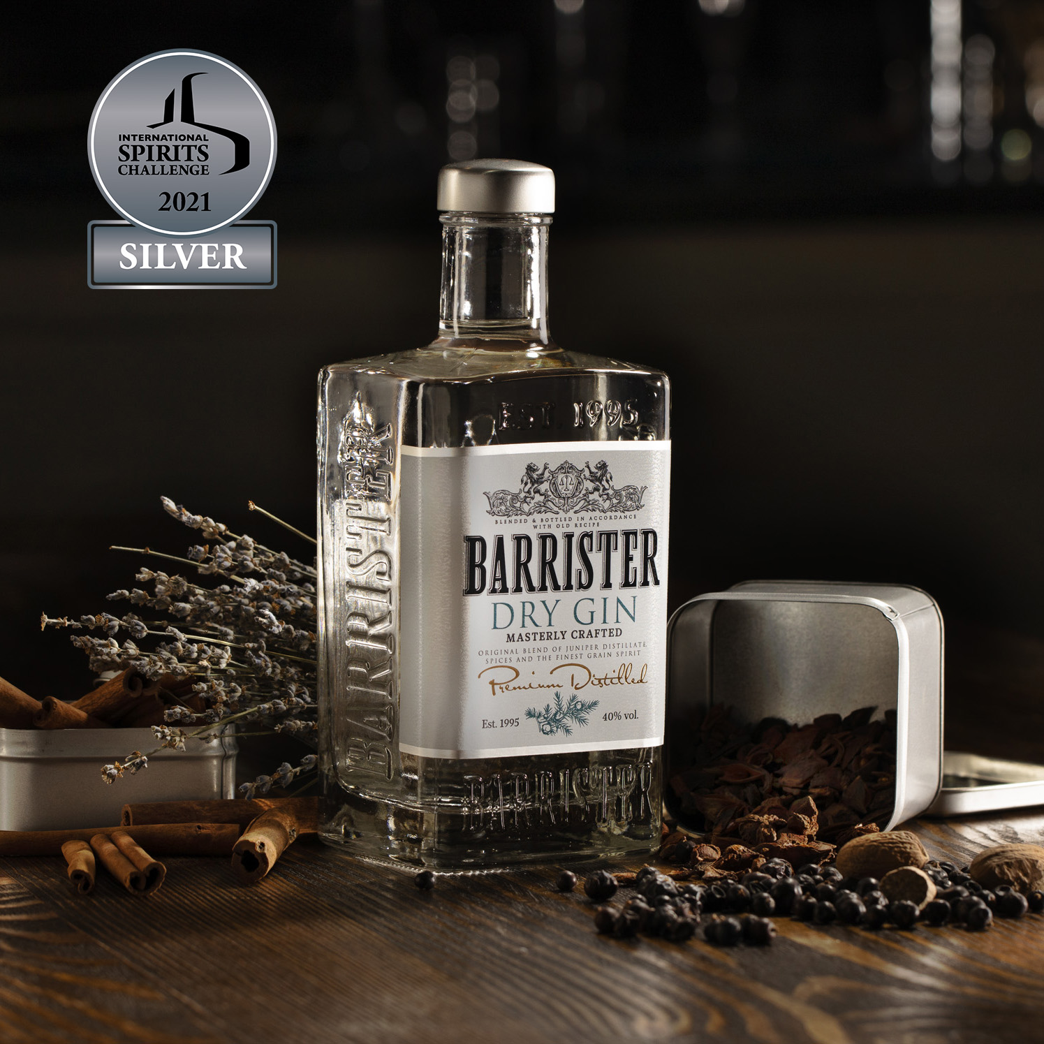 The new award of BARRISTER GIN